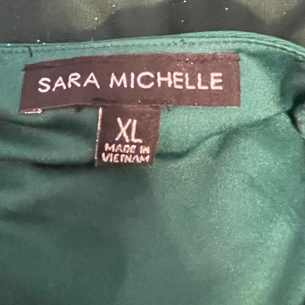 Sara Michelle Blouse Women’s Green Ombré Top‎ size X-Large - Picture 5 of 12